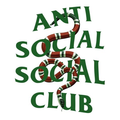 anti social social club x gucci snake